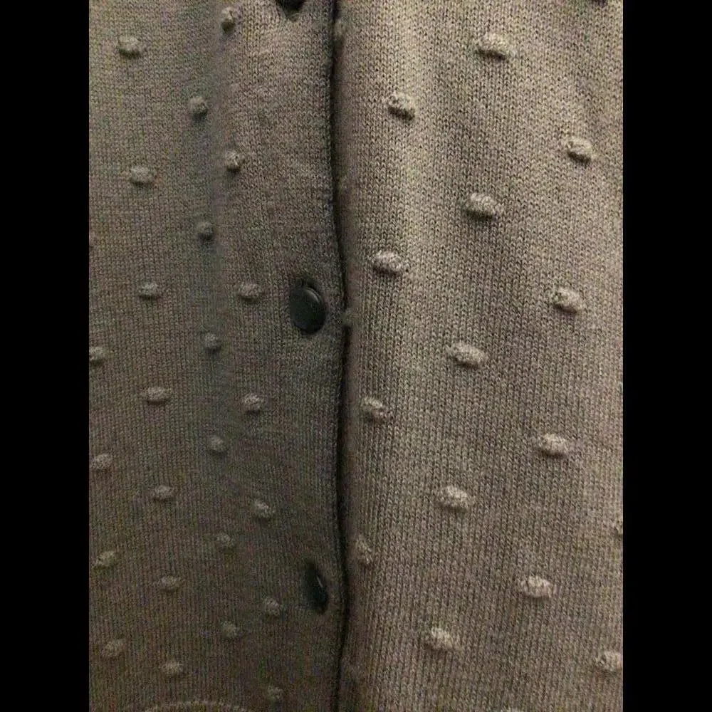 Coldwater Creek Green Swiss Dot Lightweight  Cardigan Size M - Picture 3 of 8